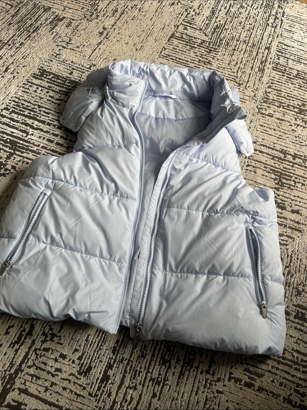 Athleta Light Blue Quilted Puffer Vest